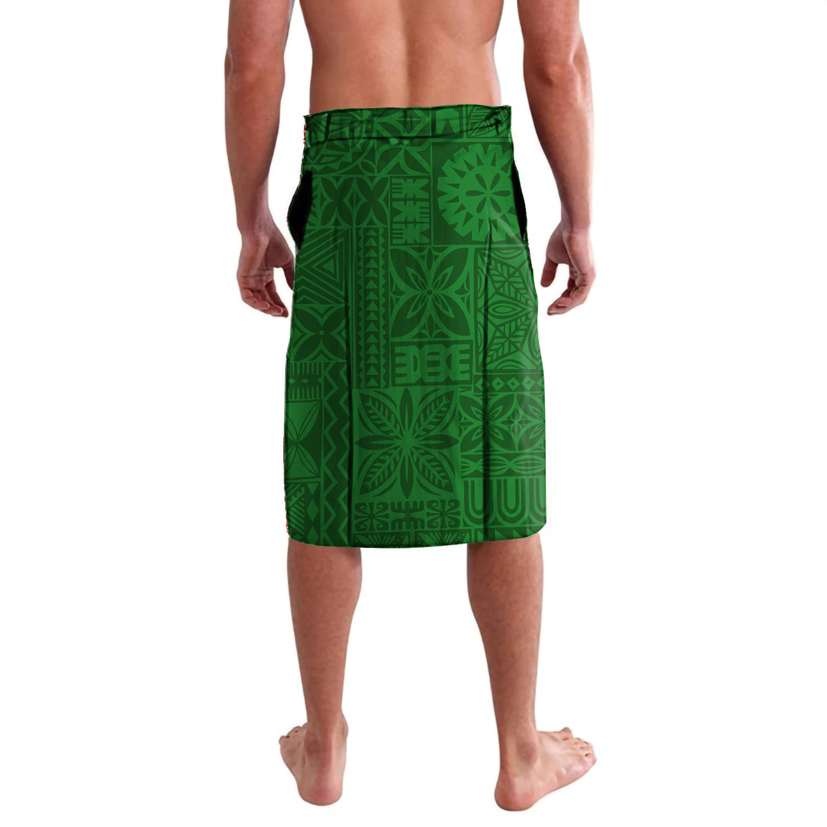 Custom Tailevu Rugby Lavalava Fiji Tapa Pattern LT05 - Polynesian Pride