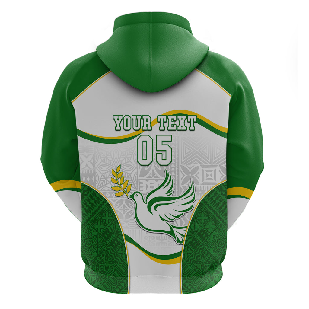 Custom Tailevu Rugby Zip Hoodie Fiji Tapa Pattern LT05 - Polynesian Pride