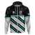 Custom Fiji Rugby Hoodie Fijian 7s With Tapa Pattern LT05 Zip Hoodie White - Polynesian Pride