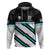 Custom Fiji Rugby Zip Hoodie Fijian 7s With Tapa Pattern LT05 Pullover Hoodie White - Polynesian Pride