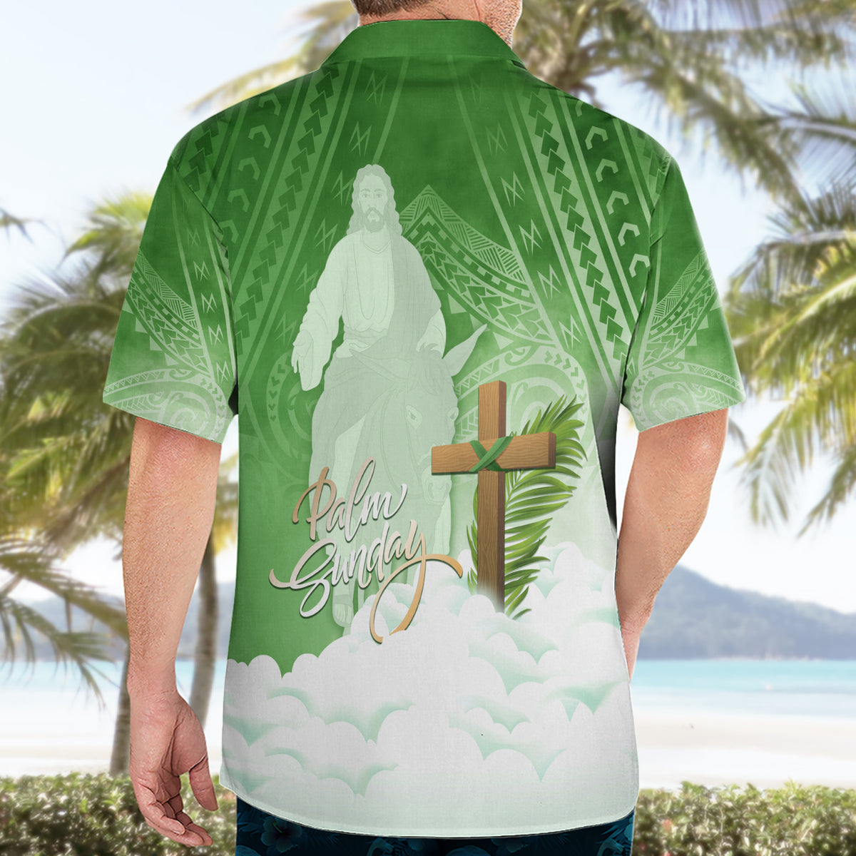Happy Palm Sunday Hawaiian Shirt With Polynesian Pattern LT05 - Polynesian Pride