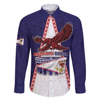 Personalised American Samoa Flag Day Family Matching Puletasi and Hawaiian Shirt Flag Style