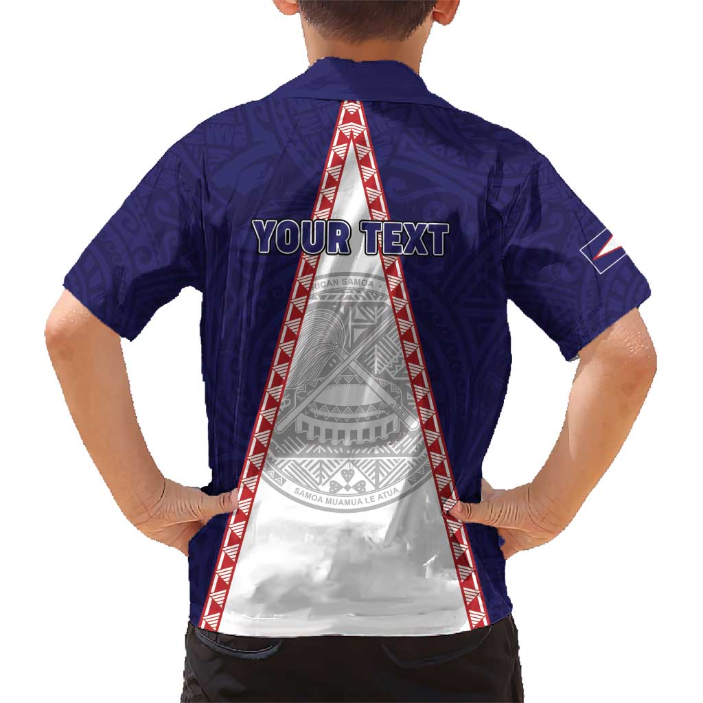 Personalised American Samoa Flag Day Kid Hawaiian Shirt Flag Style