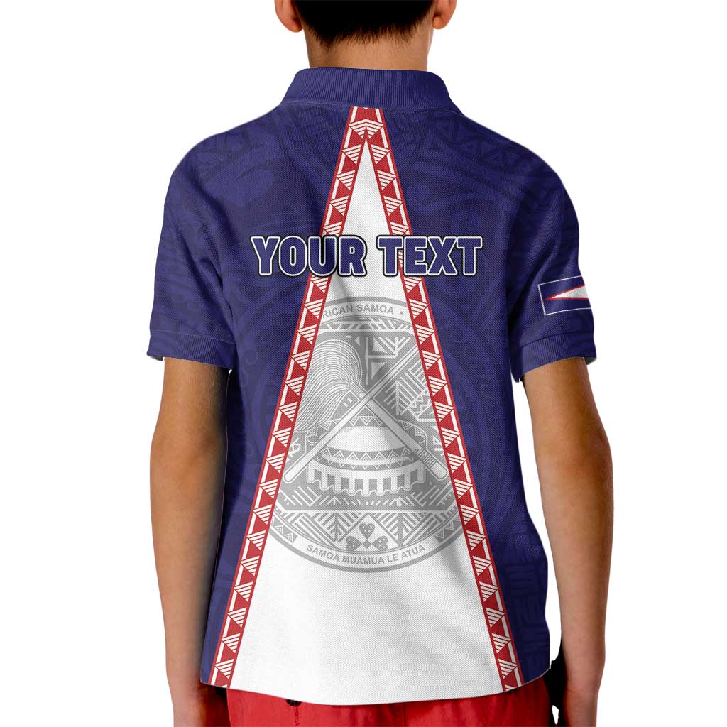 Personalised American Samoa Flag Day Kid Polo Shirt Flag Style