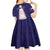 Personalised American Samoa Flag Day Kid Short Sleeve Dress Flag Style