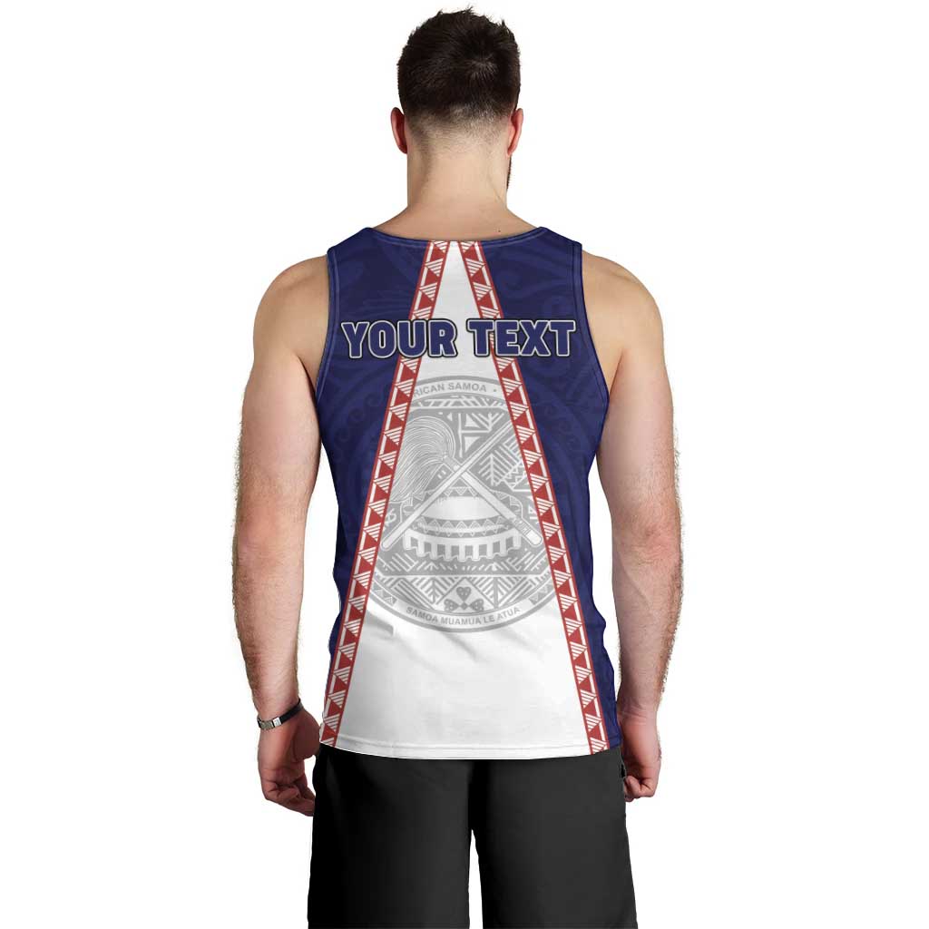 Personalised American Samoa Flag Day Men Tank Top Flag Style