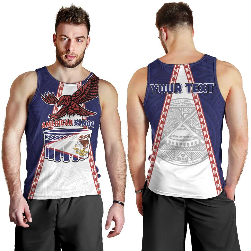 Personalised American Samoa Flag Day Men Tank Top Flag Style