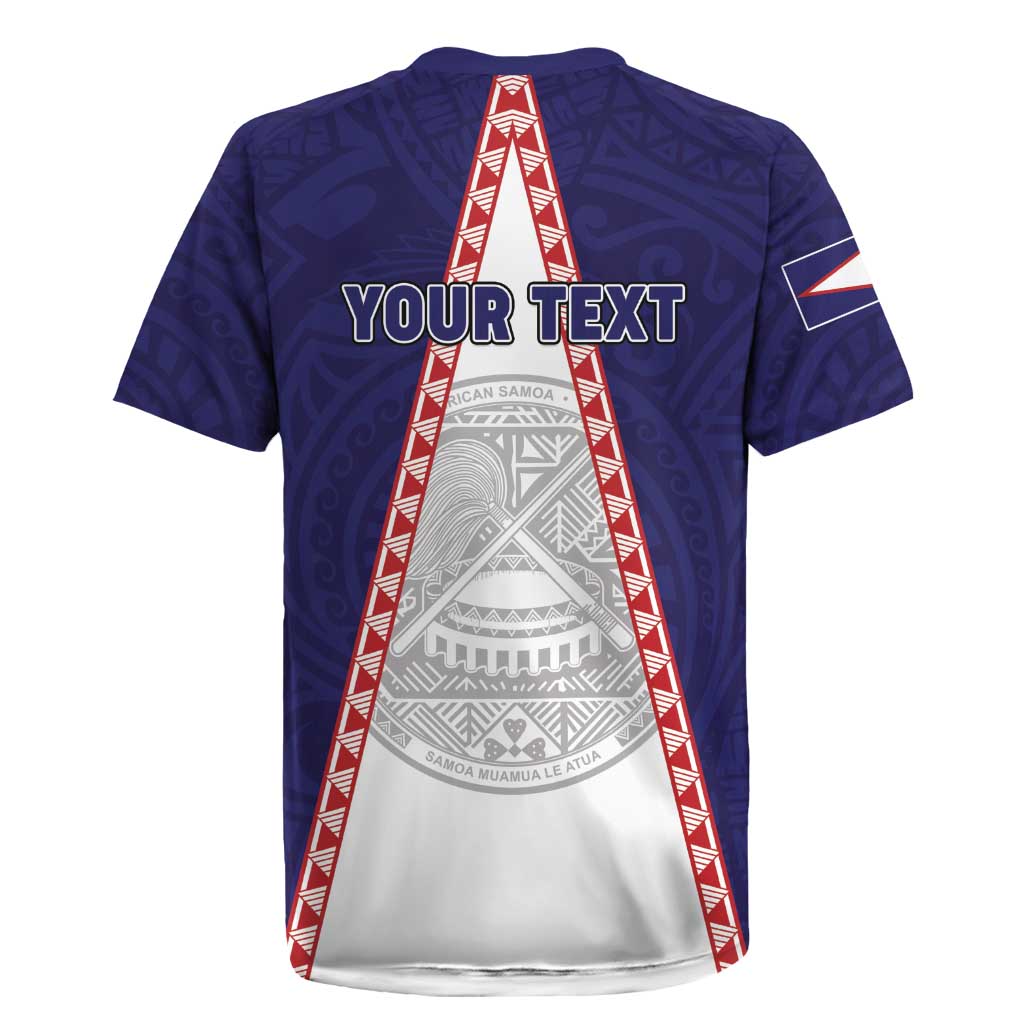 Personalised American Samoa Flag Day Rugby Jersey Flag Style