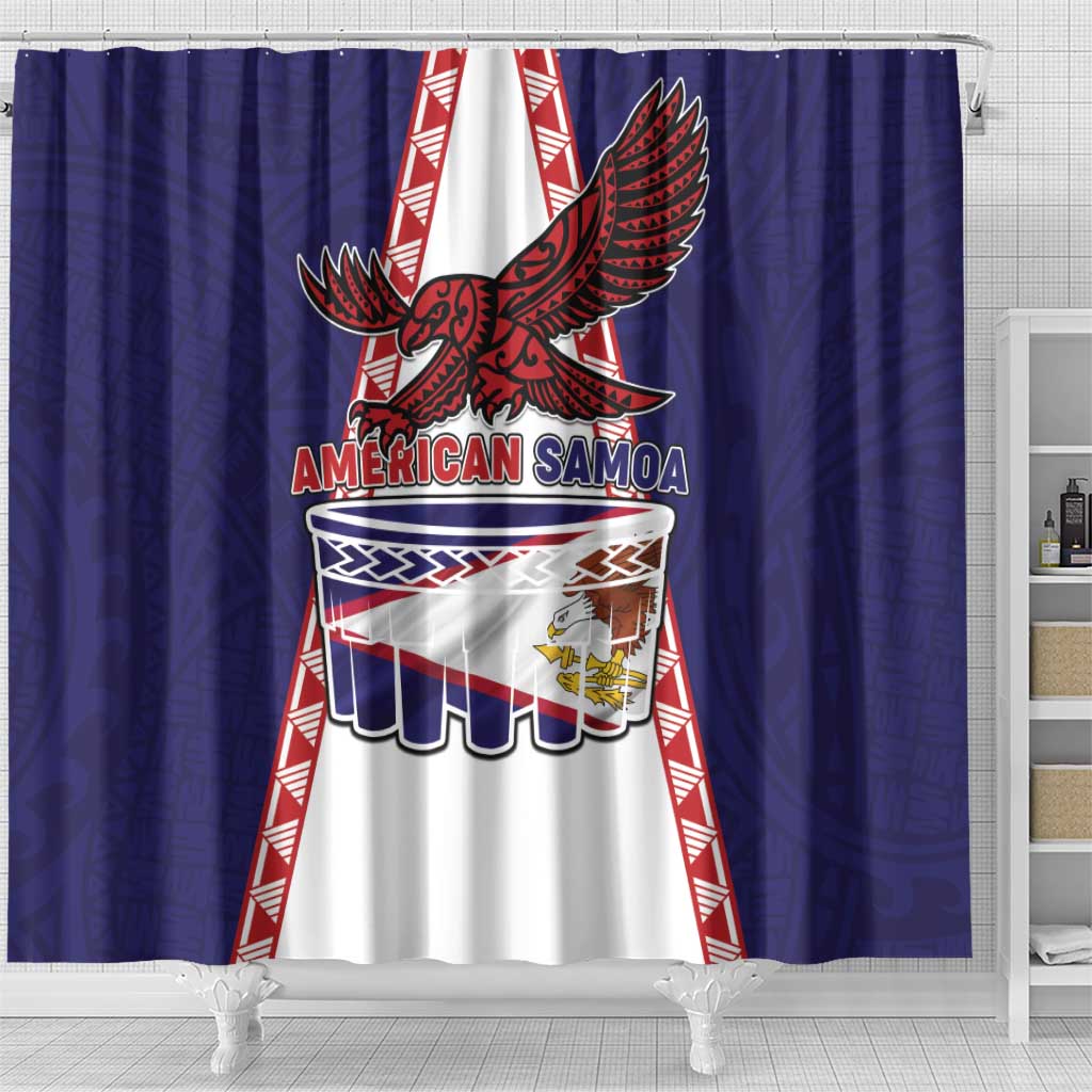 American Samoa Flag Day Shower Curtain Flag Style