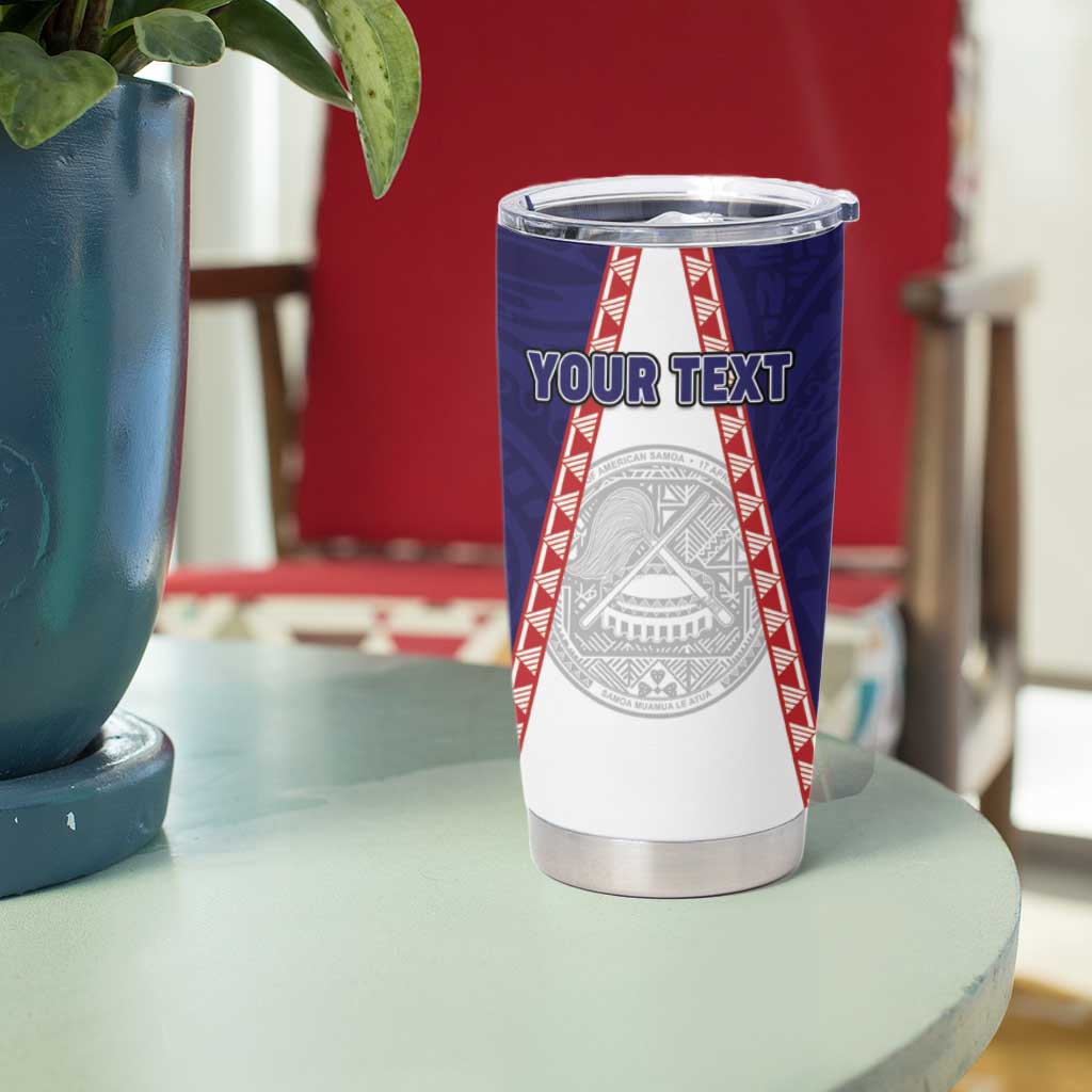 Personalised American Samoa Flag Day Tumbler Cup Flag Style