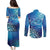 Polynesia Autism Awareness Couples Matching Puletasi and Long Sleeve Button Shirt Be In Awe Of My 'Tism