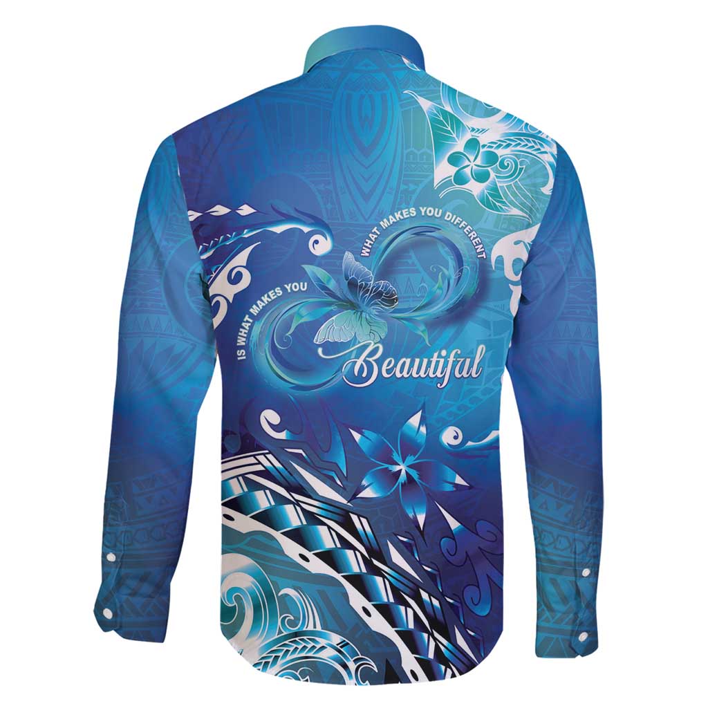 Polynesia Autism Awareness Family Matching Puletasi and Hawaiian Shirt Be In Awe Of My 'Tism