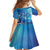 Polynesia Autism Awareness Kid Short Sleeve Dress Be In Awe Of My 'Tism
