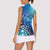 Polynesia Autism Awareness Women Sleeveless Polo Shirt Be In Awe Of My 'Tism