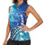 Polynesia Autism Awareness Women Sleeveless Polo Shirt Be In Awe Of My 'Tism