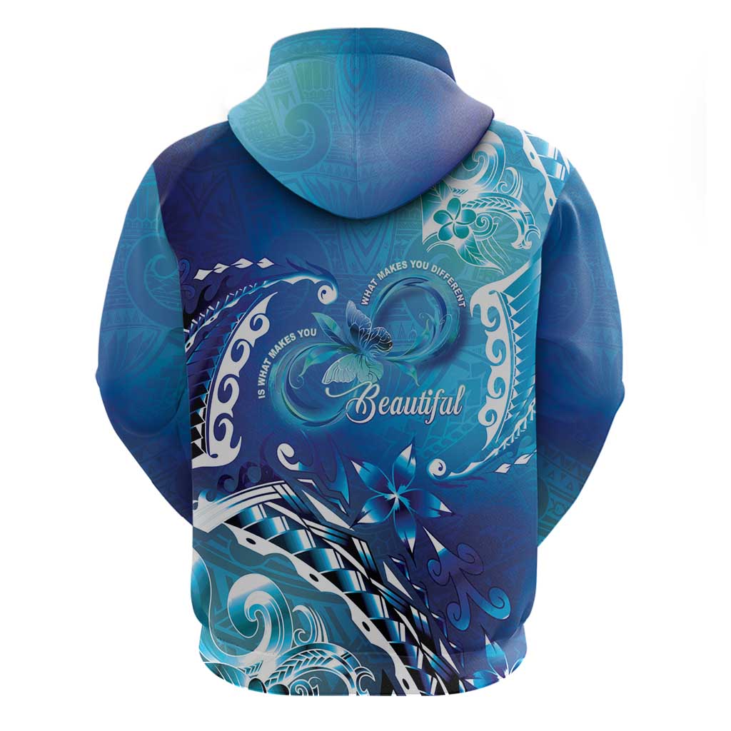 Polynesia Autism Awareness Zip Hoodie Be In Awe Of My 'Tism