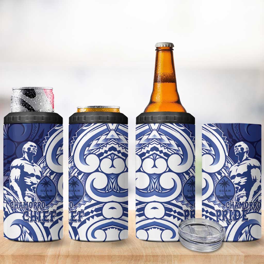 Guam Chief Kepuha 4 in 1 Can Cooler Tumbler Chamorro Pride