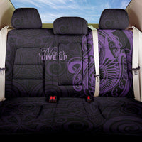 Lupus Warrior Back Car Seat Cover Never Give Up Polynesian Style