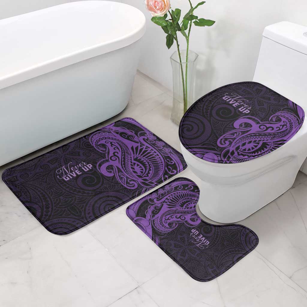 Lupus Warrior Bathroom Set Never Give Up Polynesian Style