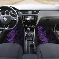 Personalised Lupus Warrior Car Mats Never Give Up Polynesian Style