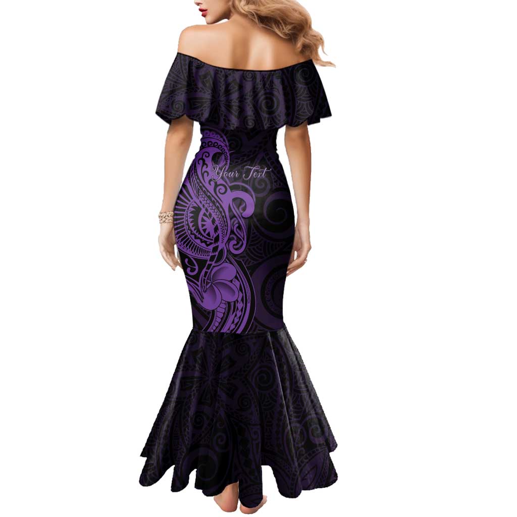 Personalised Lupus Warrior Family Matching Mermaid Dress and Hawaiian Shirt Never Give Up Polynesian Style
