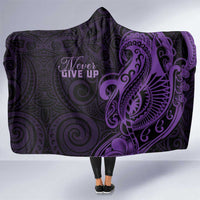 Lupus Warrior Hooded Blanket Never Give Up Polynesian Style