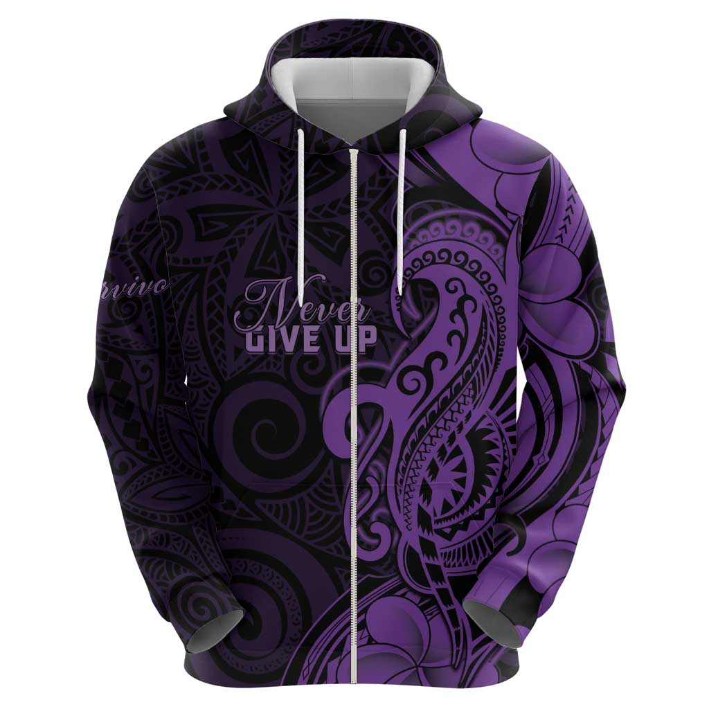 Personalised Lupus Warrior Hoodie Never Give Up Polynesian Style