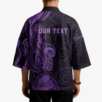 Personalised Lupus Warrior Kimono Never Give Up Polynesian Style