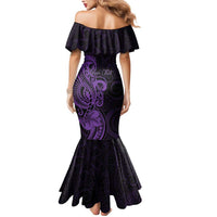 Personalised Lupus Warrior Mermaid Dress Never Give Up Polynesian Style