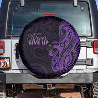 Lupus Warrior Spare Tire Cover Never Give Up Polynesian Style
