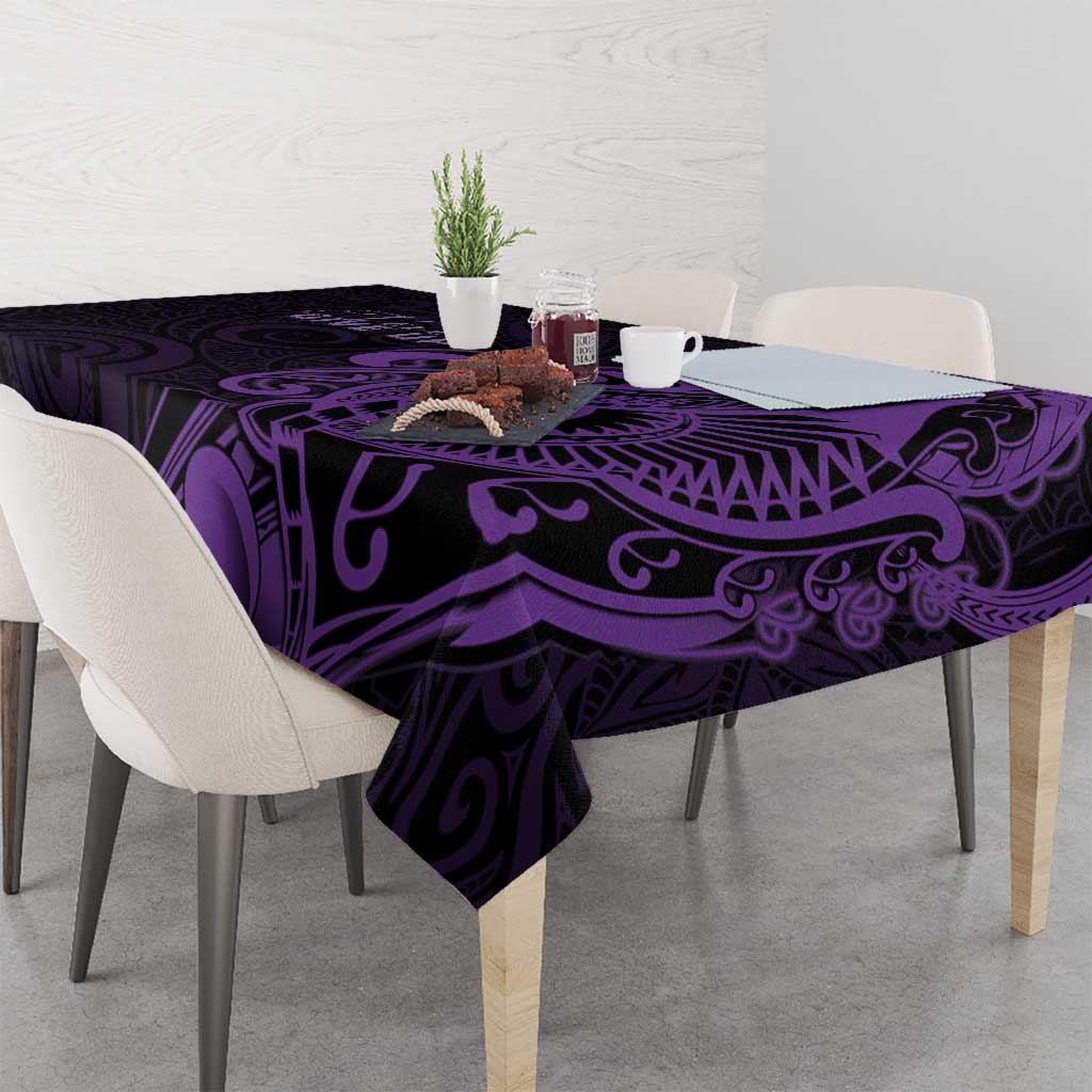 Lupus Warrior Tablecloth Never Give Up Polynesian Style