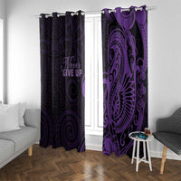 Lupus Warrior Window Curtain Never Give Up Polynesian Style