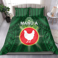 American Samoa Manu'a Cession Day Bedding Set With Polynesian Pattern