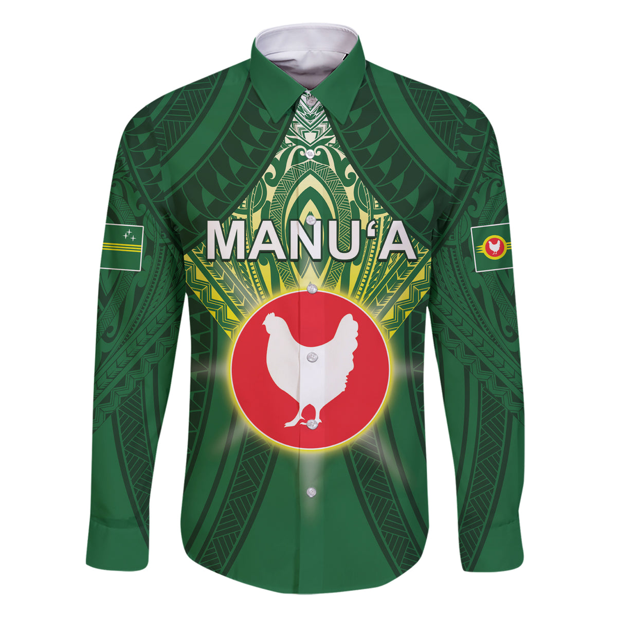 Personalized American Samoa Manu'a Cession Day Family Matching Short Sleeve Bodycon Dress and Hawaiian Shirt With Polynesian Pattern