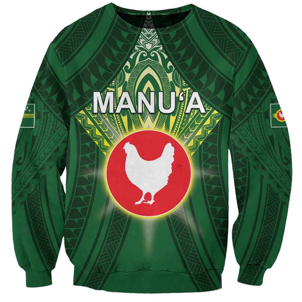 Personalized American Samoa Manu'a Cession Day Sweatshirt With Polynesian Pattern