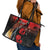 Papua New Guinea Remembrance Day Leather Tote Bag Lest We Forget