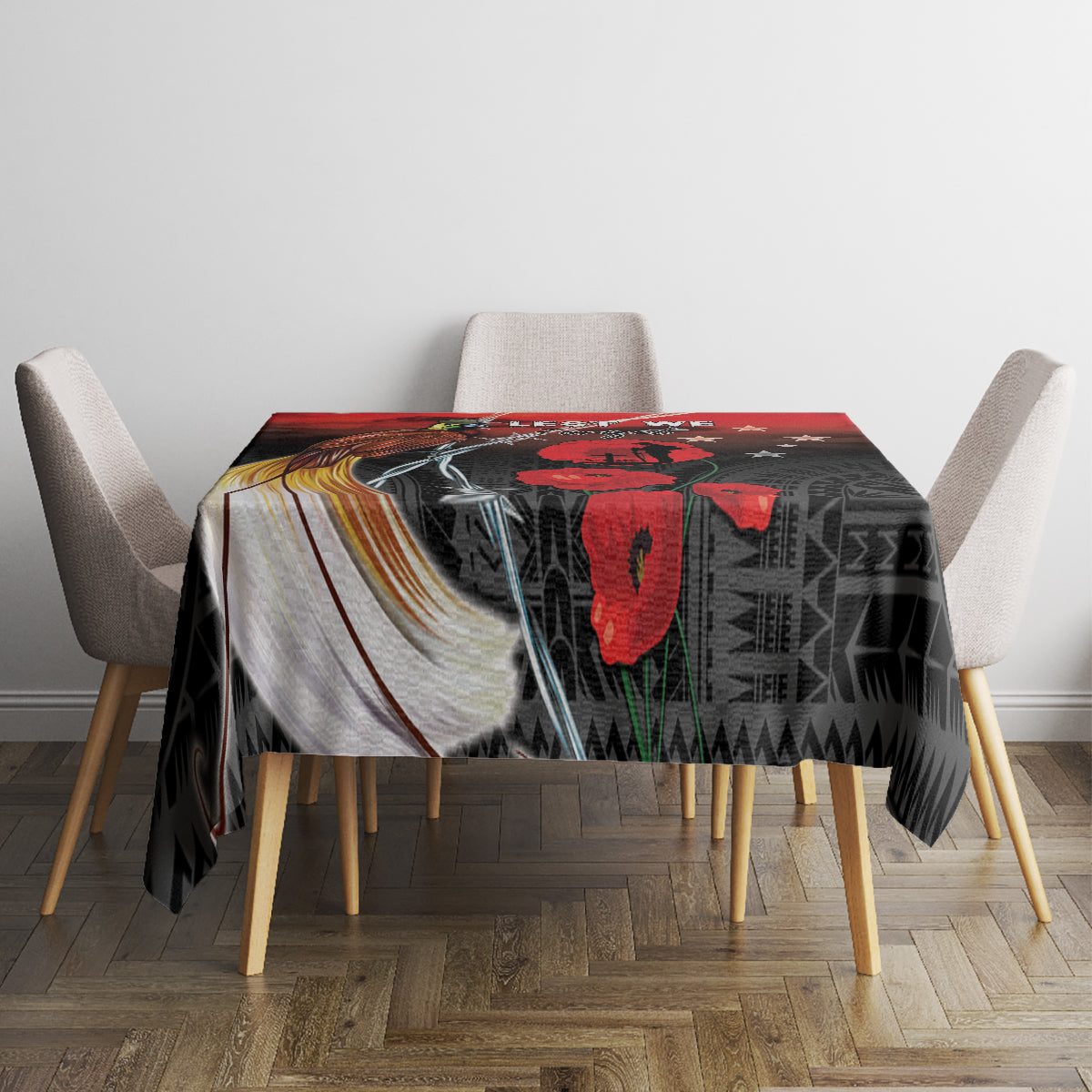Papua New Guinea Remembrance Day Tablecloth Lest We Forget