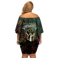 Vanuatu Happy Assumption Day Family Matching Off Shoulder Short Dress and Hawaiian Shirt