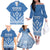 Personalised Kosrae State Gospel Day Family Matching Off The Shoulder Long Sleeve Dress and Hawaiian Shirt Simple Style