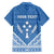 Personalised Kosrae State Gospel Day Family Matching Off The Shoulder Long Sleeve Dress and Hawaiian Shirt Simple Style