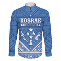 Personalised Kosrae State Gospel Day Family Matching Off The Shoulder Long Sleeve Dress and Hawaiian Shirt Simple Style