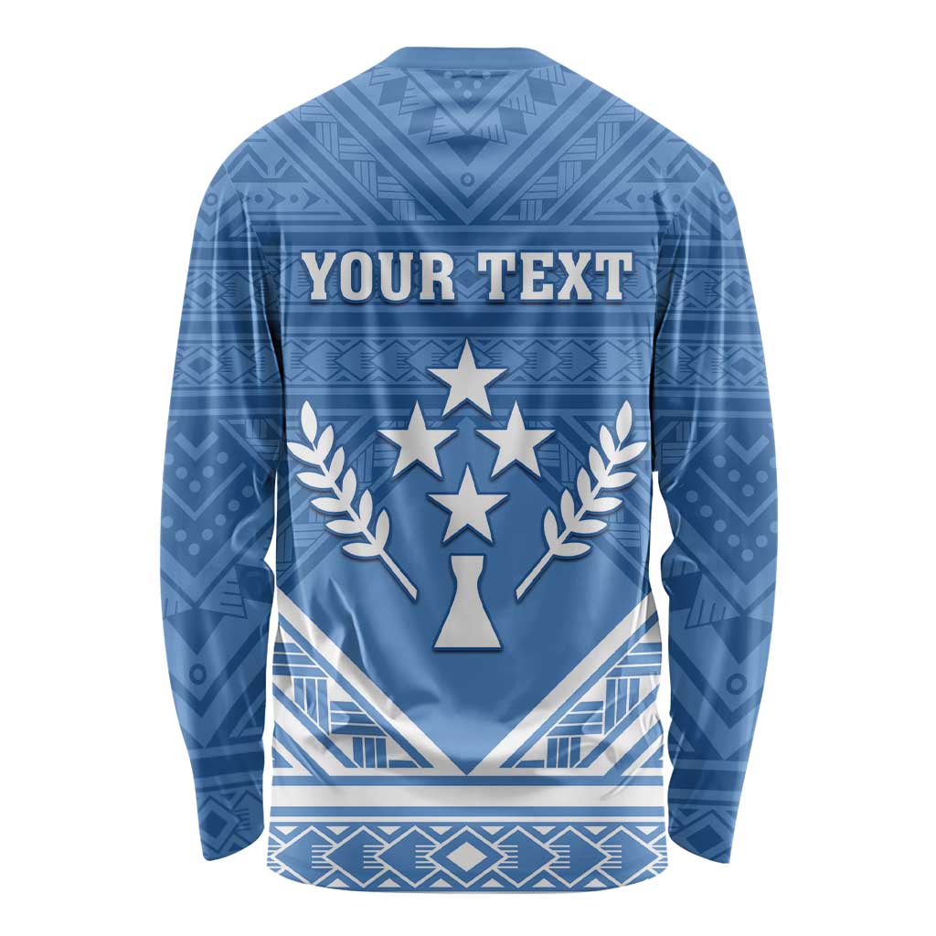 Personalised Kosrae State Gospel Day Long Sleeve Shirt Simple Style