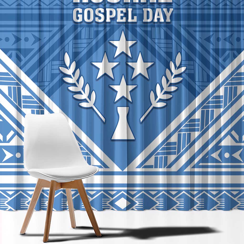 Kosrae State Gospel Day Window Curtain Simple Style