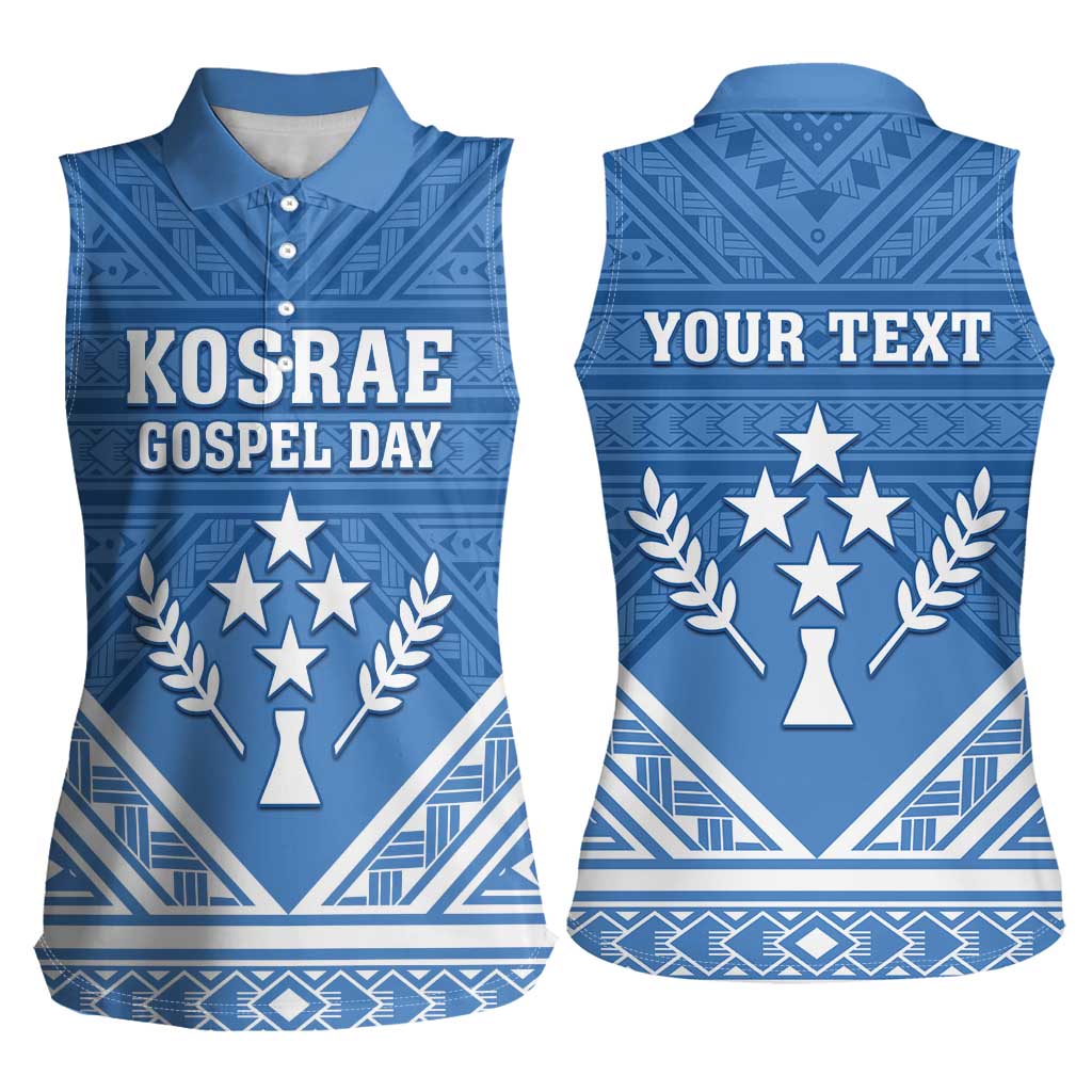Personalised Kosrae State Gospel Day Women Sleeveless Polo Shirt Simple Style