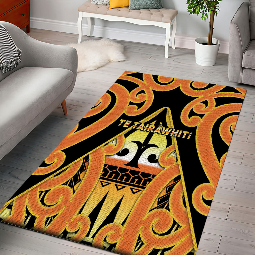 New Zealand Te Tairawhiti Area Rug Maori Koru Pattern LT05 - Polynesian Pride