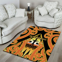 New Zealand Te Tairawhiti Area Rug Maori Koru Pattern LT05 - Polynesian Pride