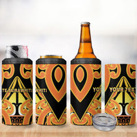 Personalised New Zealand Te Tairawhiti 4 in 1 Can Cooler Tumbler Maori Koru Pattern LT05 - Polynesian Pride