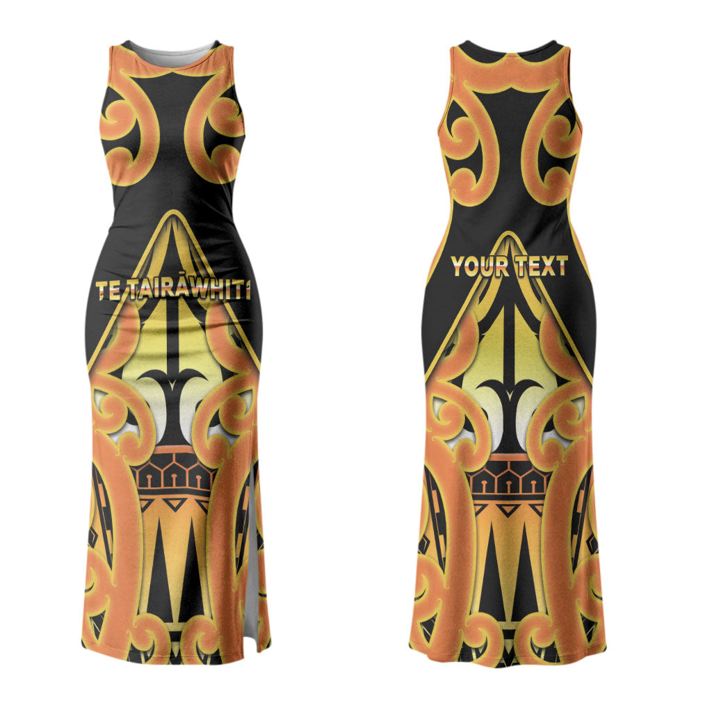 Personalised New Zealand Te Tairawhiti Couples Matching Tank Maxi Dress and Hawaiian Shirt Maori Koru Pattern LT05 - Polynesian Pride