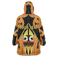 Personalised New Zealand Te Tairawhiti Wearable Blanket Hoodie Maori Koru Pattern LT05 - Polynesian Pride