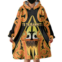 Personalised New Zealand Te Tairawhiti Wearable Blanket Hoodie Maori Koru Pattern LT05 - Polynesian Pride